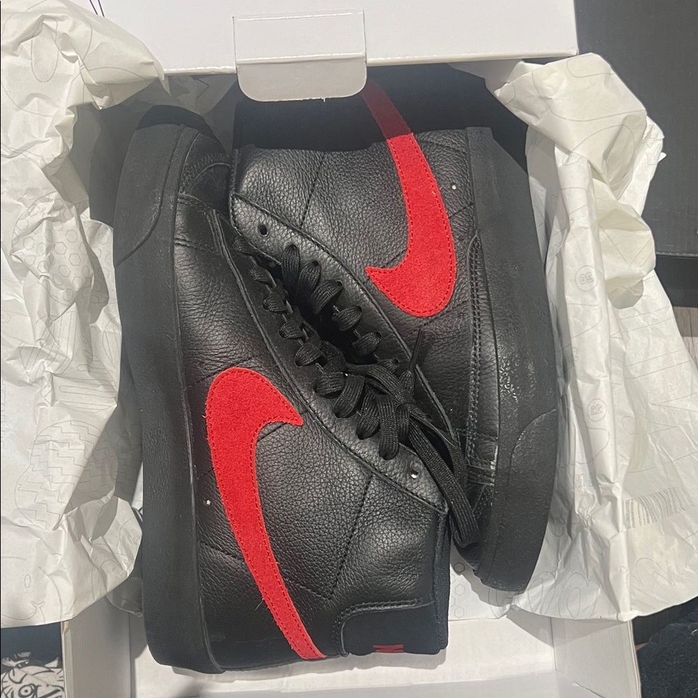 Nike Black and Red Sneakers